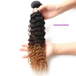 1. 8A Ombre Brazilian Virgin Hair Weaves 1-3-4 Bundles Curly Human Hair Extensions 4