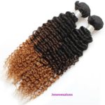1. 8A Ombre Brazilian Virgin Hair Weaves 1-3-4 Bundles Curly Human Hair Extensions 8