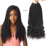 1. Box Braids Crochet Braids with Curly End