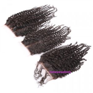 1. air Closure Brazilian Remy Hair Kinky Curly 4×4 Closure 1