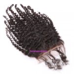 1. air Closure Brazilian Remy Hair Kinky Curly 4×4 Closure 9