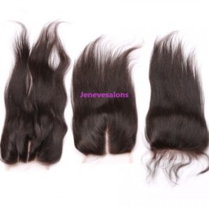 12. Hair Closure Brazilian Human Hair Straight 4×4 Lace Closure 1