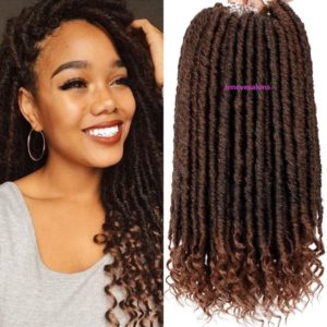 14. Faux Locs Crochet Hair Extensions Dreadlock with Curly Ends-1B-30