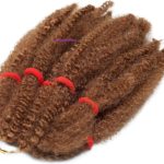 20. Afro Kinky Bulk Hair for Braiding and Crochet Braids- Light auburn