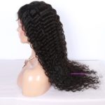 24. 360 Lace Frontal Wigs Brazilian Hair Wavy Wig Natural Color. 4