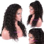 24. 360 Lace Frontal Wigs Brazilian Hair Wavy Wig Natural Color. 6