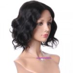 25. 360 Lace Frontal Wigs Brazilian Hair Bob Wig Natural Color 3