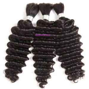 31. Bulk Human Hair for Braiding Brazilian Hair Deep Wave