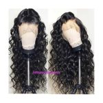 33. Human Hair Lace Wig Brazilian Hair Deep Curly Wig Natural Color