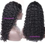 33. Human Hair Lace Wig Brazilian Hair Deep Curly Wig Natural Color 2