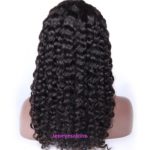 33. Human Hair Lace Wig Brazilian Hair Deep Curly Wig Natural Color 4