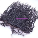 38. 13×4 Lace Frontal Kinky Curly Malaysian Virgin Human Hair Silk Base Frontal 2