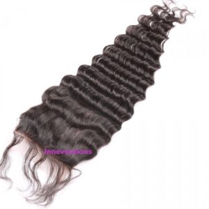 4. Hair Closure Brazilian Remy Hair Deep Wave 2