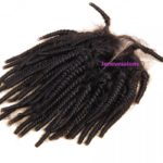 6. 6. Hair Closure Indian Remy Human Hair Tight Curly 4×4 Closure 4