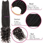 7. Goddess Box Braids Crochet Hair with Curly Ends- 1b.3
