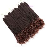 7. Goddess Box Braids Crochet Hair with Curly Ends- T-30.5
