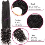 8. Goddess Box Braids Crochet Hair with Curly Ends- 1Ba