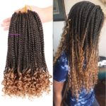 8. Goddess Box Braids Crochet Hair with Curly Ends- T-27a