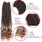 8. Goddess Box Braids Crochet Hair with Curly Ends- T-27b