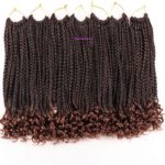 8. Goddess Box Braids Crochet Hair with Curly Ends- T-30d