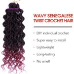 9. Wavy Senegalese Twist Crochet Hair TBUG